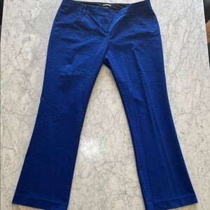 Express Royal Blue Women's Flare Trousers